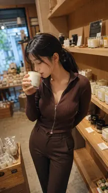 Candid Boutique Smartphone Portrait