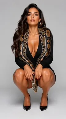 High-Fashion Studio Portrait with Python
