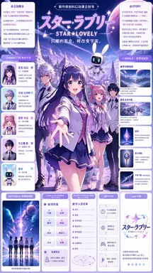 Anime Sci-Fi School Project Proposal Board
