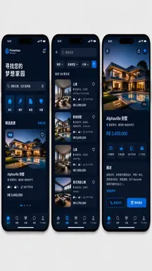 Mobile Real Estate App Showcase