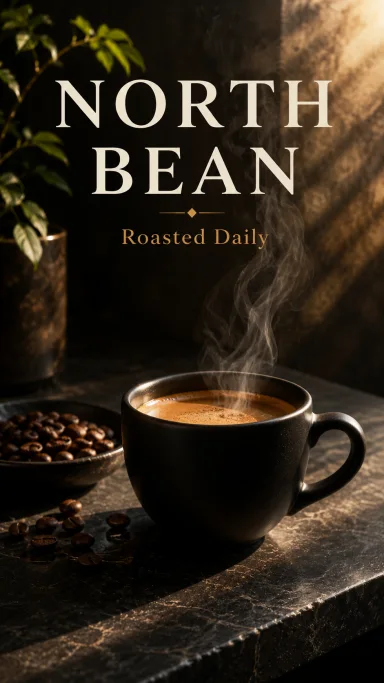 Premium Coffee Brand Poster