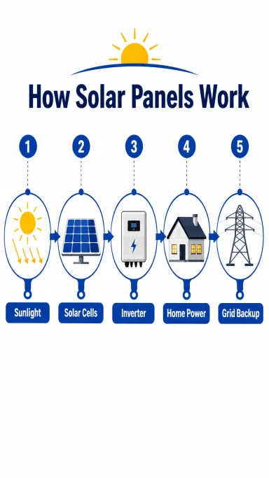 Solar Panels Infographic Timeline
