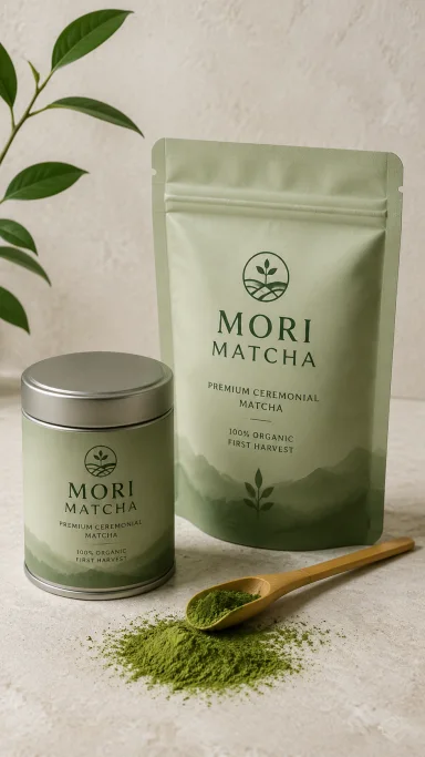 Mori Matcha Packaging Mockup