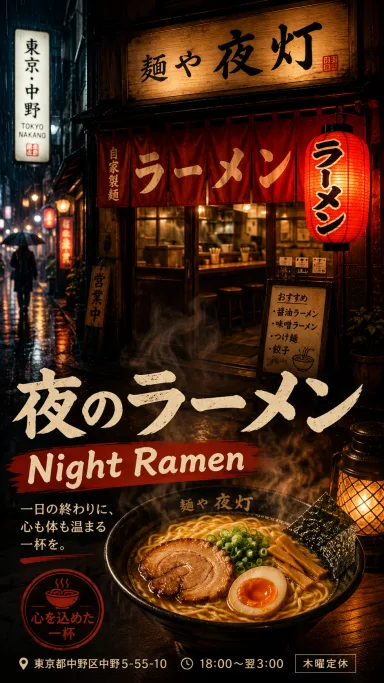 Japanese Ramen Shop Signage