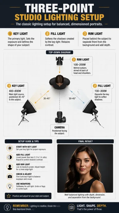 Studio Lighting Diagram